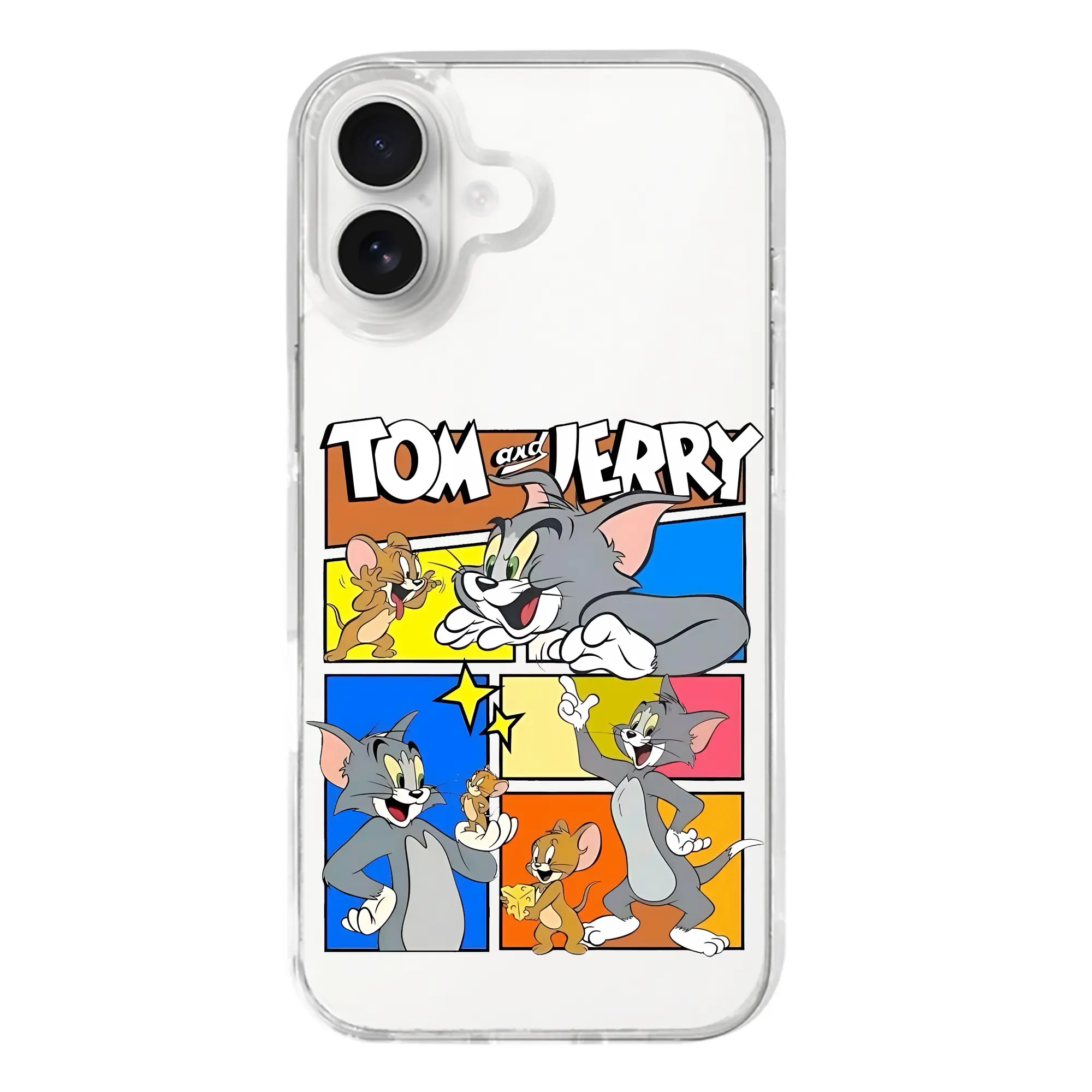 トムとジェリー グッズ トム - iPhone 17シリーズ 透明スマホケース – 薄型・耐衝撃・精密フィット保護カバー